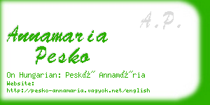 annamaria pesko business card